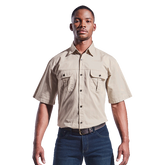 Plain Bush Shirt Mens