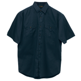 Plain Bush Shirt Mens - Navy