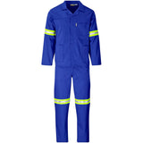 Trade Polycotton Conti Suit - Reflective Arms, Legs & Back - Yellow Tape ROYAL BLUE