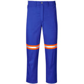 Trade Polycotton Pants - Reflective Legs - Orange Tape ROYAL BLUE