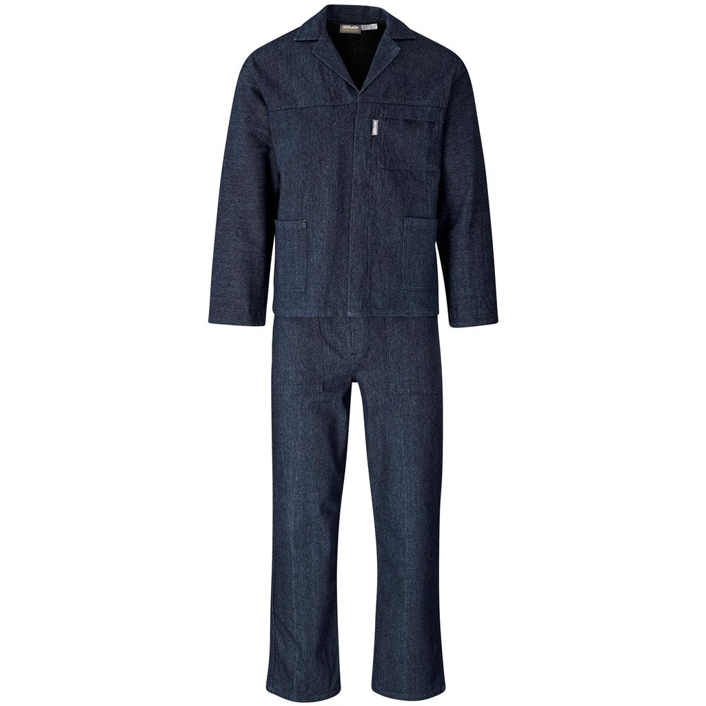 Vintage 100% Cotton Denim Conti Suit DARK BLUE