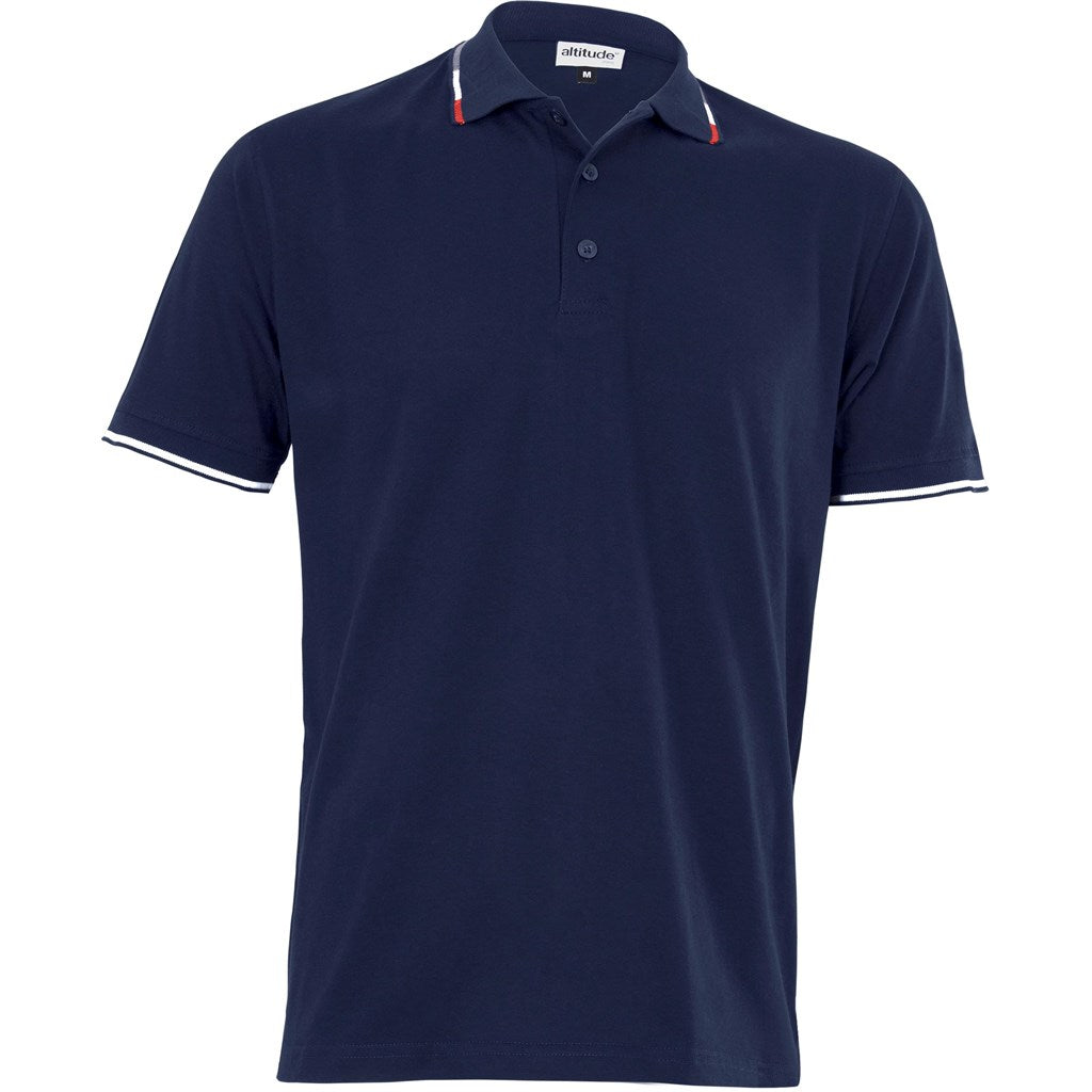 Mens Ash Golf Shirt - Navy NAVY