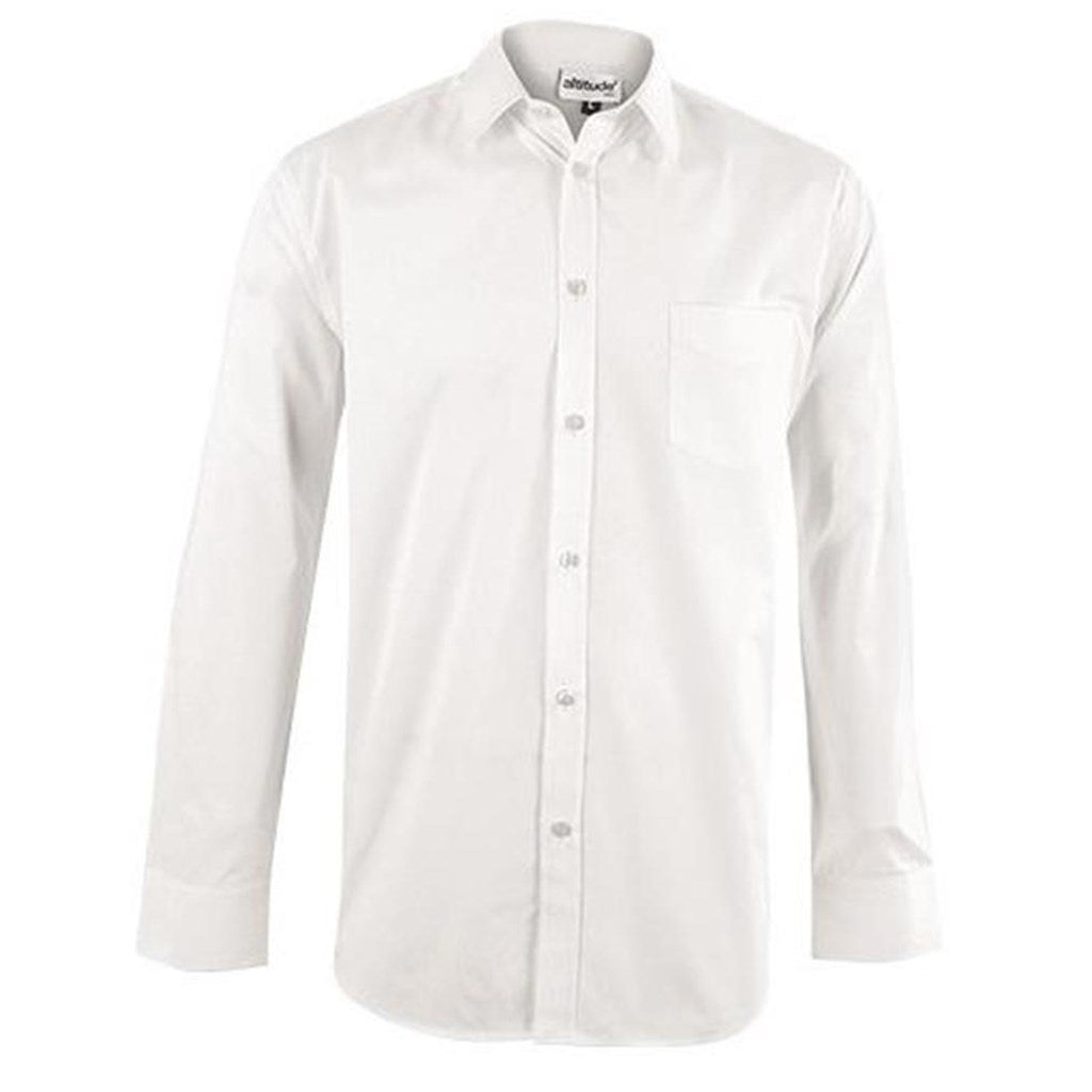 Mens Long Sleeve Haiden Shirt - White WHITE