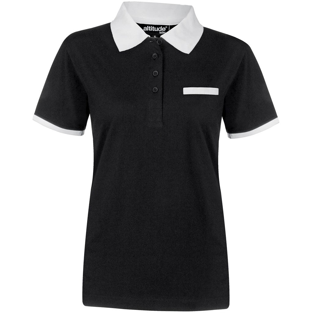 Ladies Caliber Golf Shirt - Black BLACK