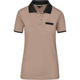 Ladies Caliber Golf Shirt STONE
