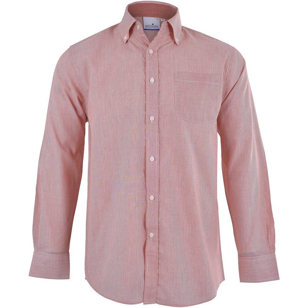 Mens Long Sleeve Lisbon Shirt - Red RED