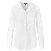 Ladies Long Sleeve Nottingham Shirt WHITE