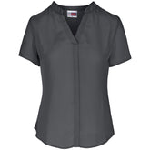 Ladies Short Sleeve Ava Blouse CHARCOAL