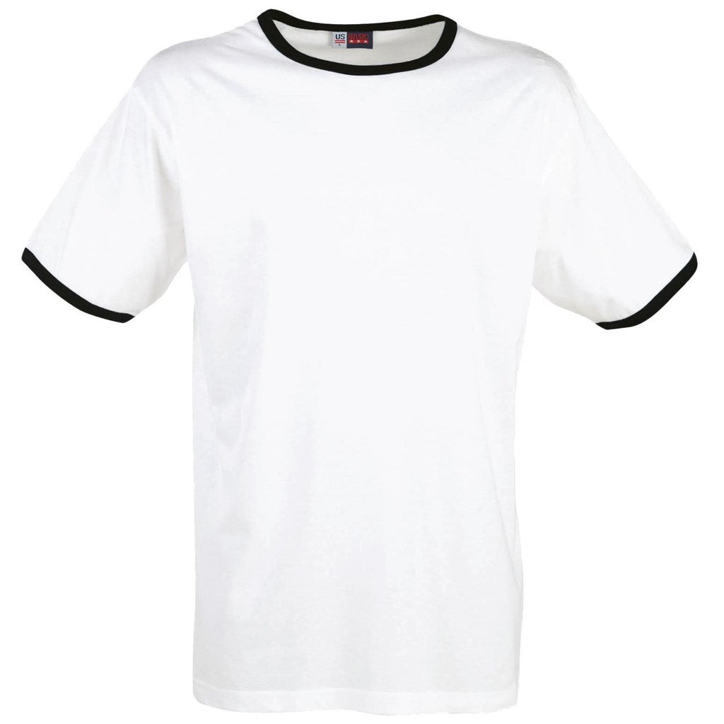 Mens Adelaide Contrast T-Shirt - Black BLACK