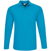 Mens Long Sleeve Elemental Golf Shirt AQUA