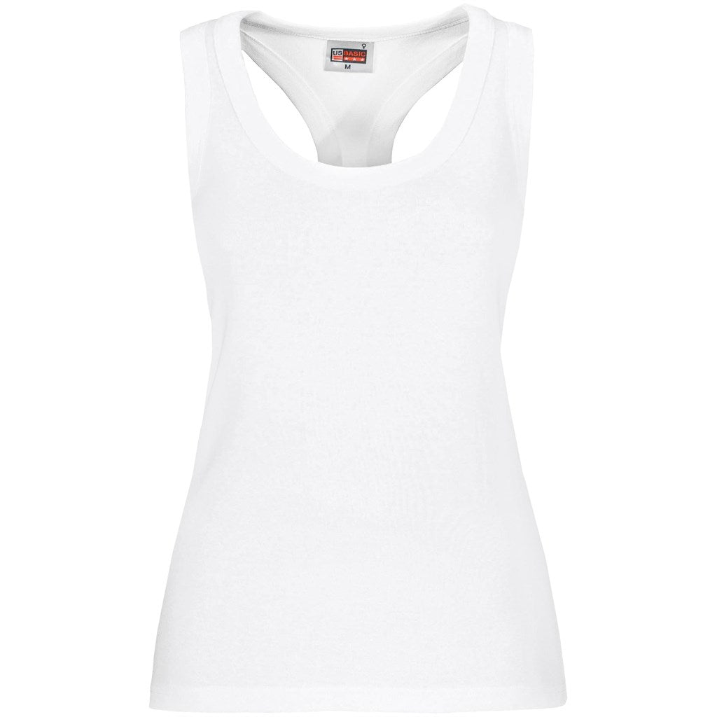 Ladies Maui Racerback Top - White WHITE