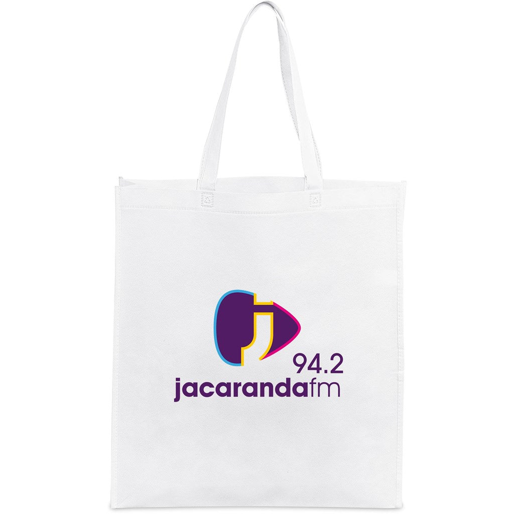 Wellington Non-Woven Shopper SOLID WHITE
