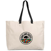 Kooshty Barbados Large Cotton Beach Bag BLACK