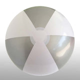 Beach Balls – 40cm .Silver & White