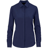 Ladies Long Sleeve Alex Varga Sorrento Shirt NAVY