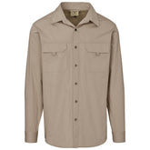 Mens Long Sleeve Mawenzi Twill Shirt KHAKI