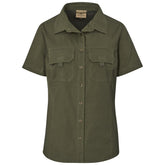 Ladies Short Sleeve Mawenzi Twill Shirt OLIVE