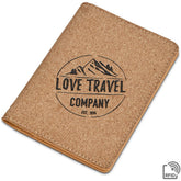 Okiyo Bouken Cork Passport Holder NATURAL