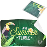 Pre-Production Sample Hoppla Hula Beach Towel -Single Sided Branding SOLID WHITE