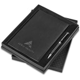 Alex Varga Corinthia Soft Cover Notebook & Pen Set BLACK
