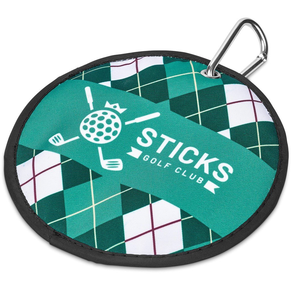 Pre-Production Sample Hoppla Eagle Polyester Golf Ball Cleaner BLACK