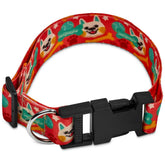Pre-Printed Sample Hoppla Rambo Polyester Dog Collar BLACK