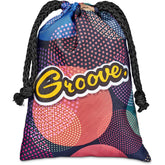 Hoppla Atlantic Mini Polyester Drawstring Pouch BLACK