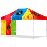 Coated Steel Sublimated Gazebo 4.5m x 3m - 1 Short Full-Wall Skin Default Title