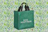Pre-Production Sample Hoppla Loopa Recycled PET Felt Tote Bag Light Grey