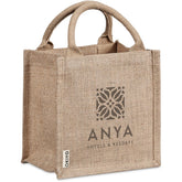 Okiyo Miyag Mini Jute Gift Bag NATURAL