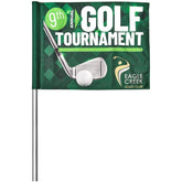 Hoppla Tournament Golf Flag SOLID WHITE