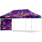 Coated Steel Sublimated Gazebo 6m x 3m - 1 Short Full-Wall Skin Default Title