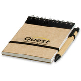 Altitude Eco-Logical A6 Notebook & Pen BLACK