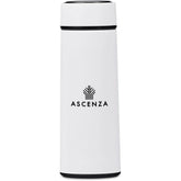Altitude Tiesto Glass & Plastic Double-Wall Water Bottle - 400ml SOLID WHITE