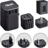 Swiss Cougar Frankfurt World Travel Adaptor BLACK