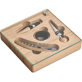 Okiyo Budonoki Bamboo Wine Accessories set NATURAL