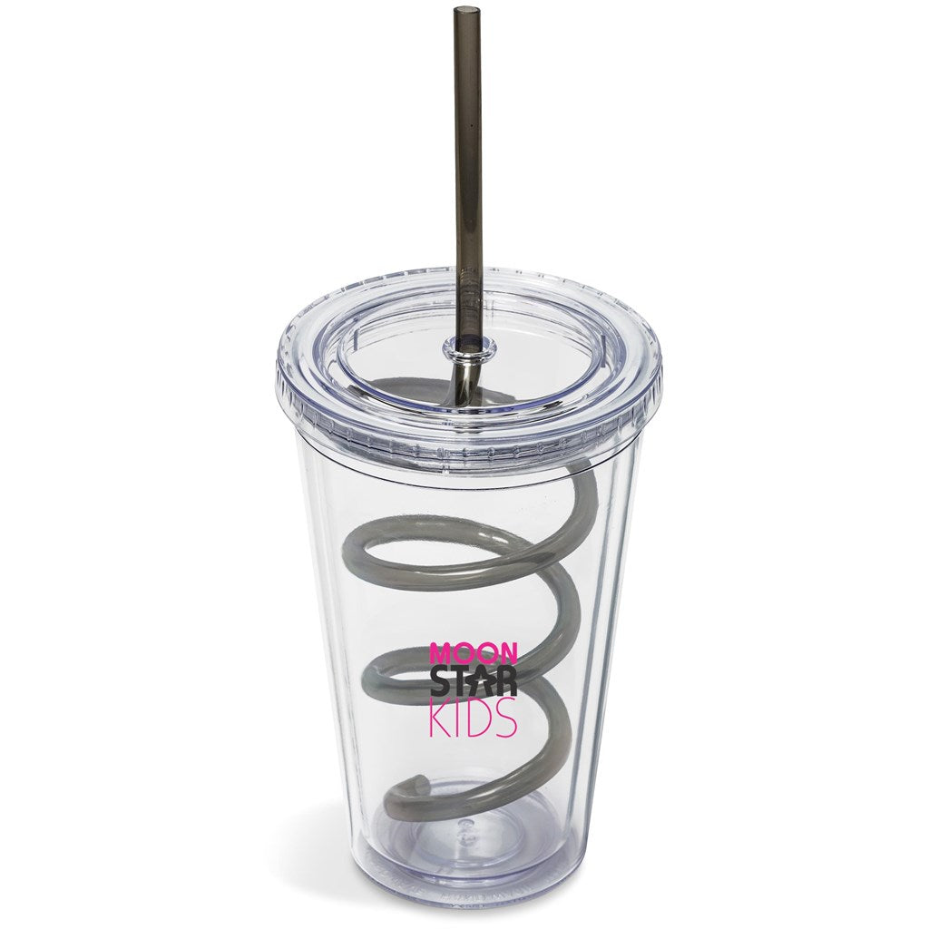 Malibu Tumbler & Twisty Straw Tumbler CHARCOAL