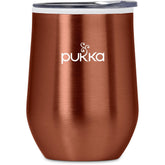 Serendipio Vogue Madison Stainless Steel & Plastic Double-Wall Tumbler - 350ml BURNT ORANGE