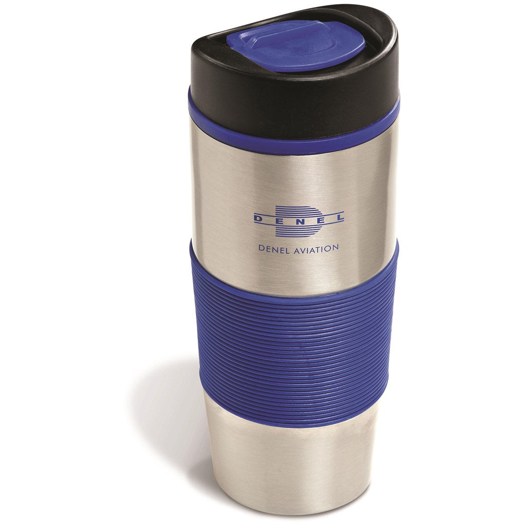 Ridge Stainless Steel & Plastic Double-Wall Tumbler - 450ml BLUE