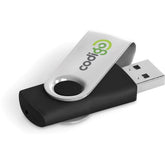 Axis Gyro Black Flash Drive - 32GB 32GB SILVER