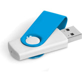 Axis Gyro White Flash Drive - 32GB 32GB CYAN