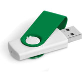 Axis Gyro White Flash Drive - 32GB 32GB GREEN