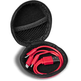 Sammy Tri-Cable in EVA Case RED