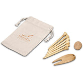 Okiyo Nikko Bamboo Golf Accessories Set NATURAL