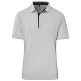 Mens Alex Varga Zenith Golf Shirt Light Grey