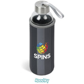 Kooshty Quirky Glass Water Bottle - 500ml GREY