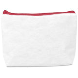 Pre-Production Sample Hoppla Leanne Recycled PET Stitch-Bond Maxi Toiletry Bag RED