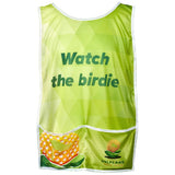 Pre-Production Sample Hoppla Jackal Polyester Caddy Bib with PVC Name Sleeve