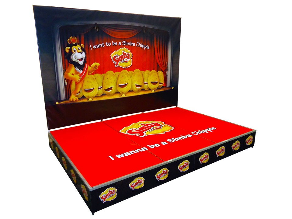 Activation Stage / Platform Kits – with Backdrop 3 Segments