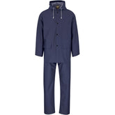 Light Hurricane Rubberised Polyester/PVC Rainsuit - Navy NAVY